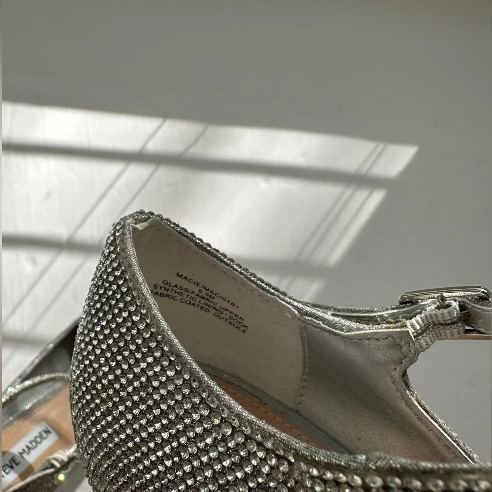 STEVE MADDEN/ macie rhinestone wedge heel - Picture 15 of 15